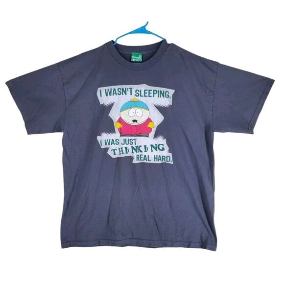 Vtg South Park Sweet Shirt Cartman Mens XL Distressed Boxy Gray Multi SS 2007 - Picture 8 of 9
